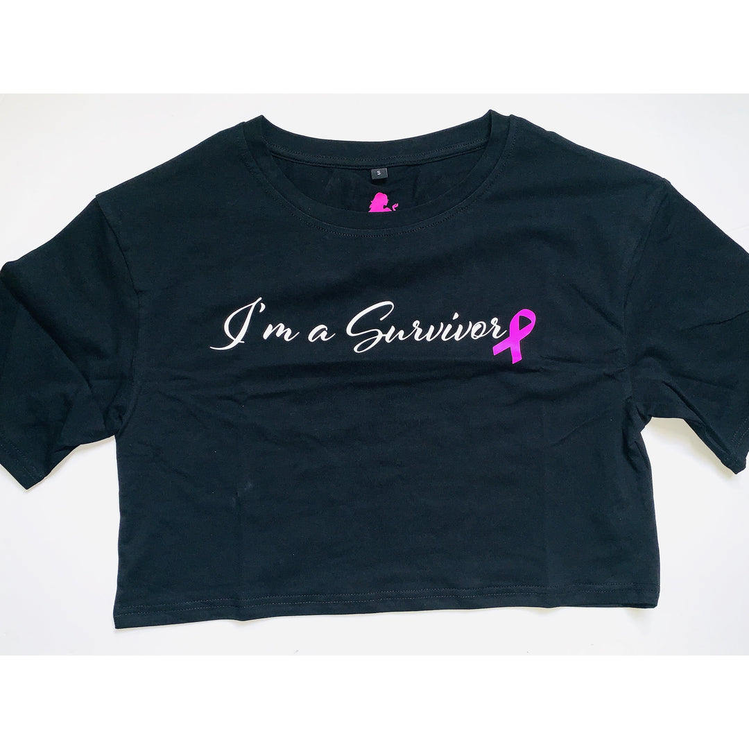 "Im a Survivor" Loose Crop Top