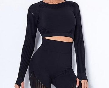 Mesh Seamless Crop Top