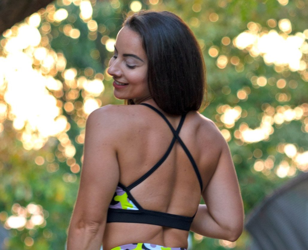 *The Neon Camo Sports Bra