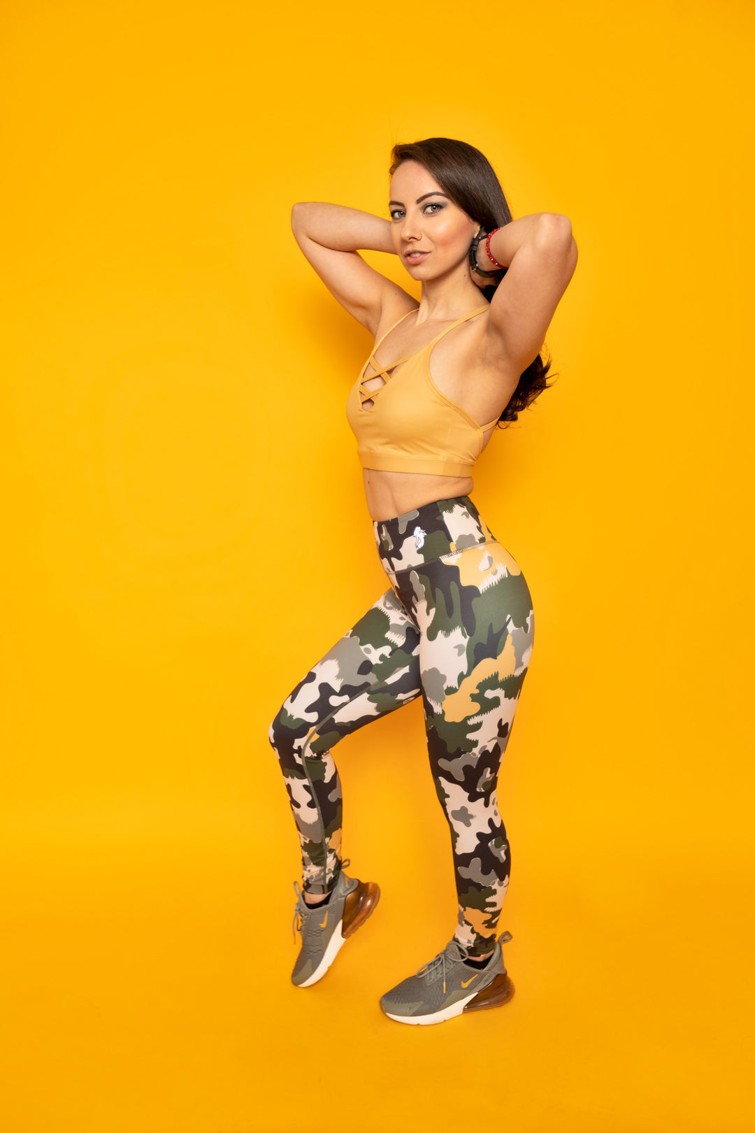 *NEW & LIMITED The Mustard Camo High Waist Leggings