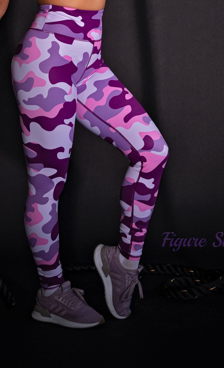 *NEW & LIMITED The Violet Camo High Waist Leggings