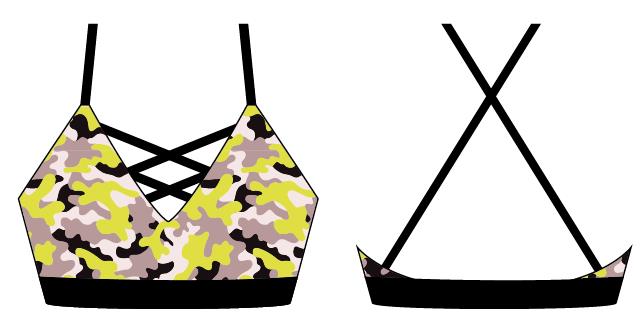 *The Neon Camo Sports Bra